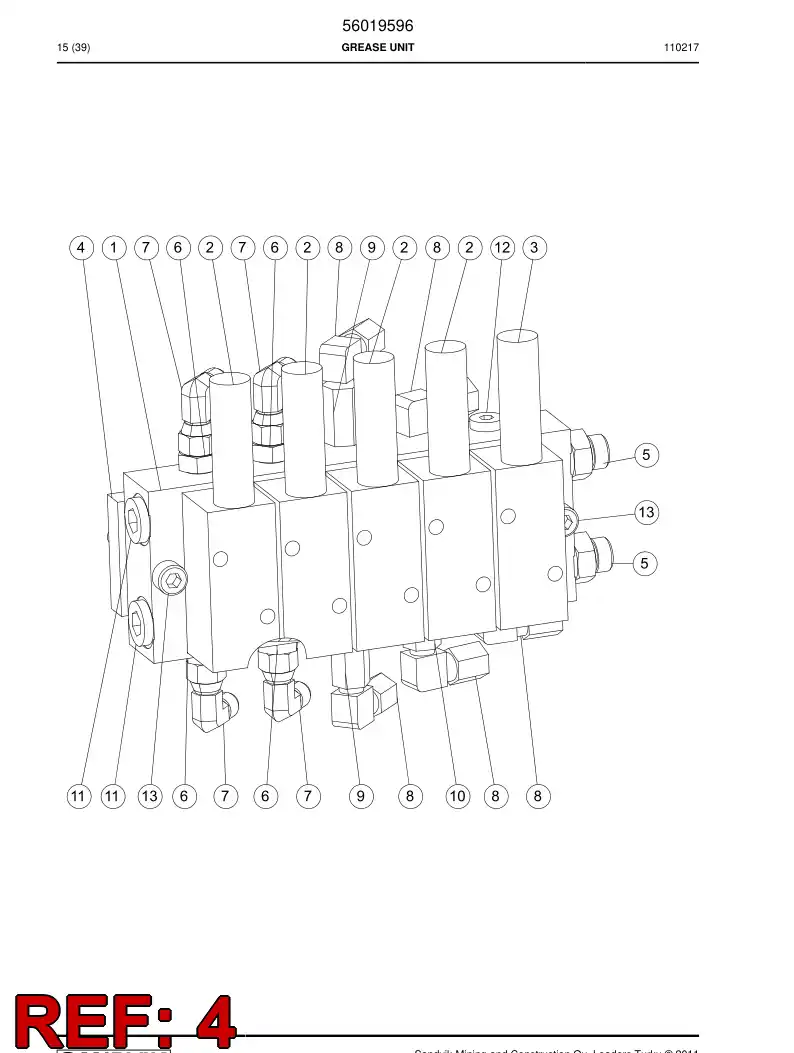 29604423 296 044 23 Plate - Sandvik Technical Drawing