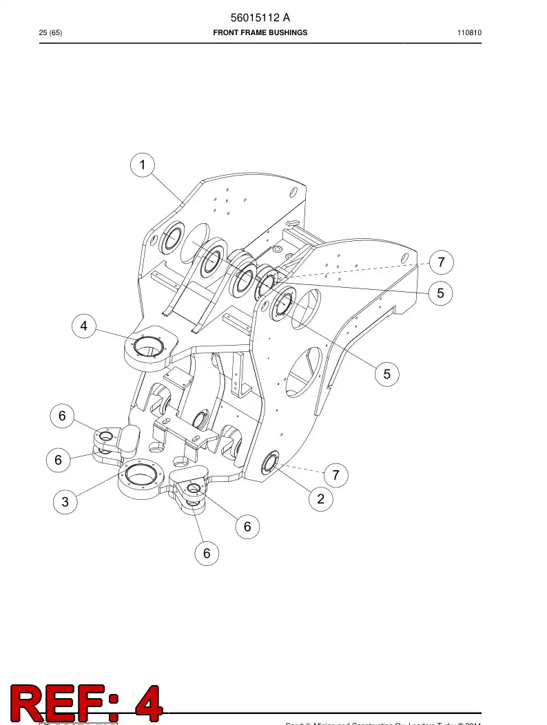 29604808 296 048 08 Bushing - Sandvik Technical Drawing