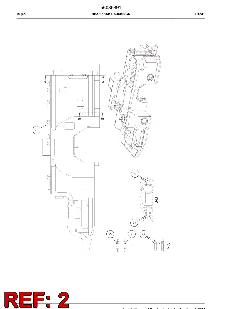 29605137 296 051 37 Bushing - Sandvik Technical Drawing