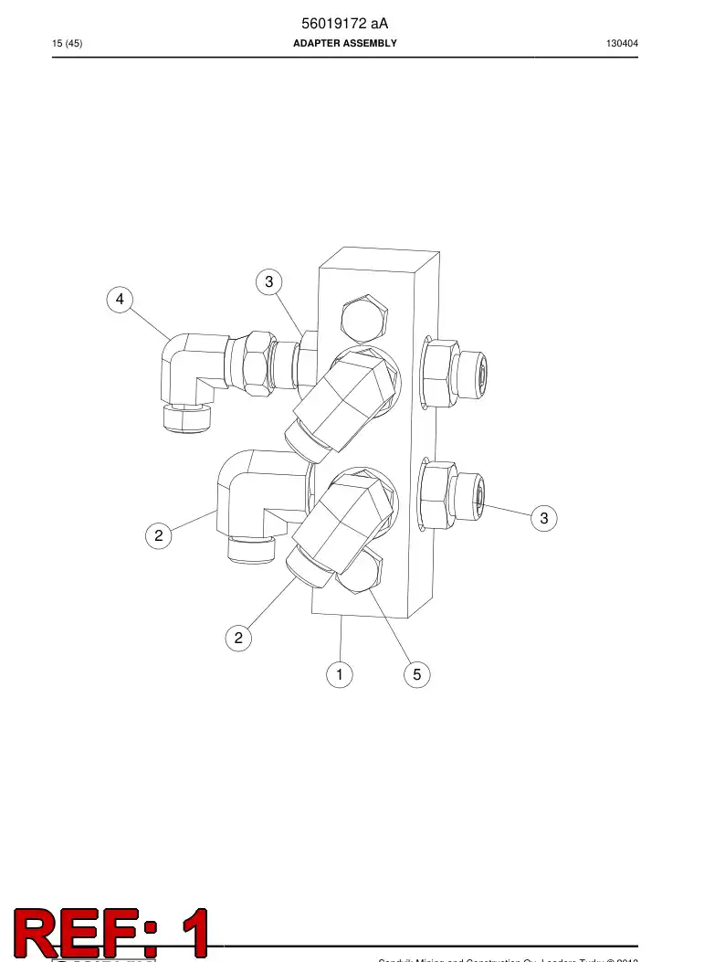 29605680 296 056 80 Block, Distribution - Sandvik Technical Drawing