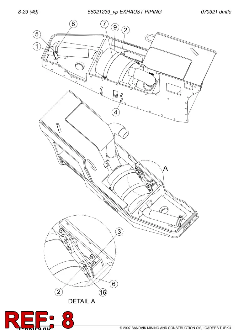 29606933 296 069 33 Band - Sandvik Technical Drawing