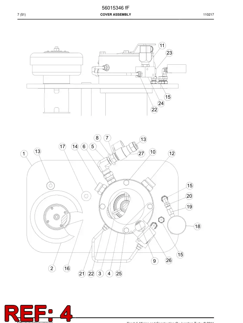 29612084 296 120 84 Guard - Sandvik Technical Drawing