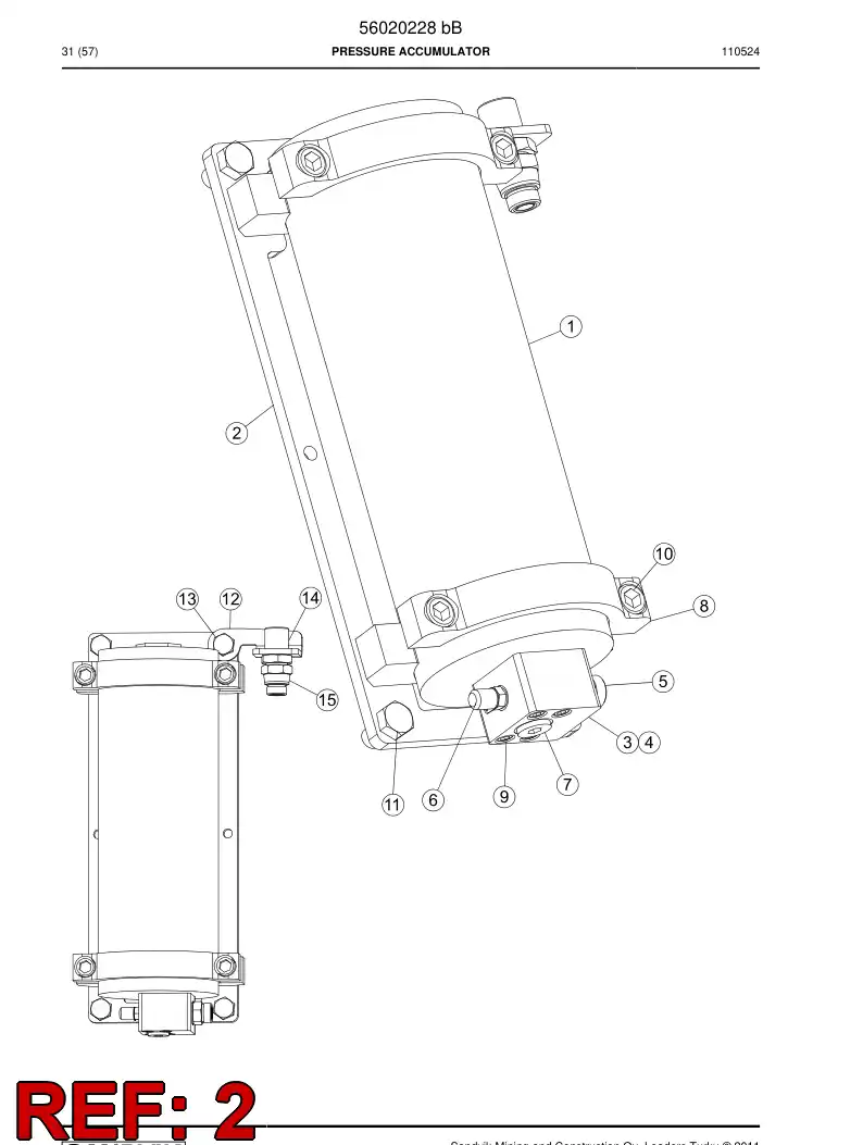 29612485 296 124 85 Supporting block - Sandvik Technical Drawing