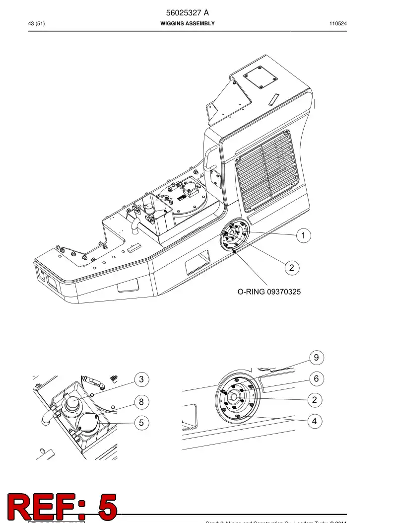 29612818 296 128 18 Guard - Sandvik Technical Drawing