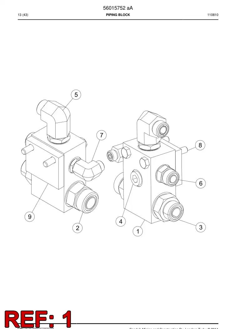 29613219 296 132 19 Connector - Sandvik Technical Drawing