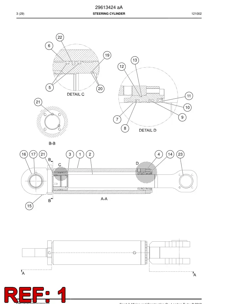 29613387 296 133 87 Cylinder tube - Sandvik Technical Drawing
