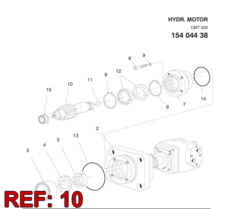 30282788 302 827 88 ROTATION SHAFT - Sandvik Technical Drawing