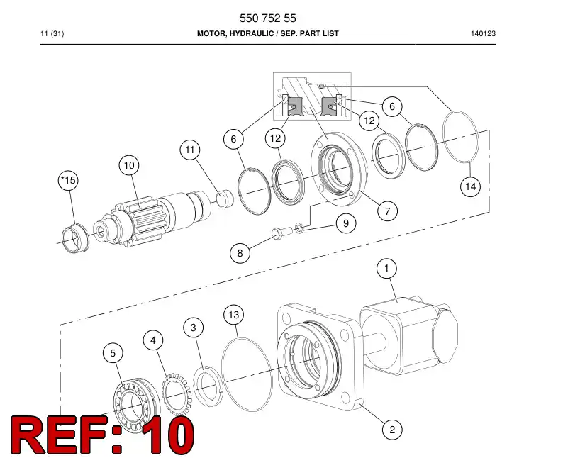30282788b 302 827 88b Shaft, Rotating - Sandvik Technical Drawing