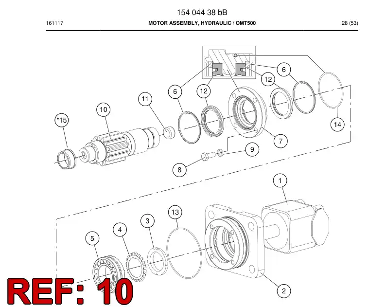 30282788c 302 827 88c Shaft, Rotating - Sandvik Technical Drawing