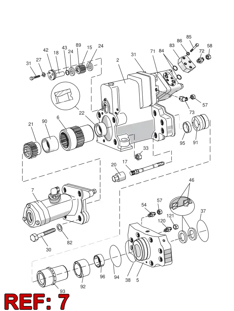 30289872 302 898 72 FLUSHING DEVISE ASSY 2" - Sandvik Technical Drawing