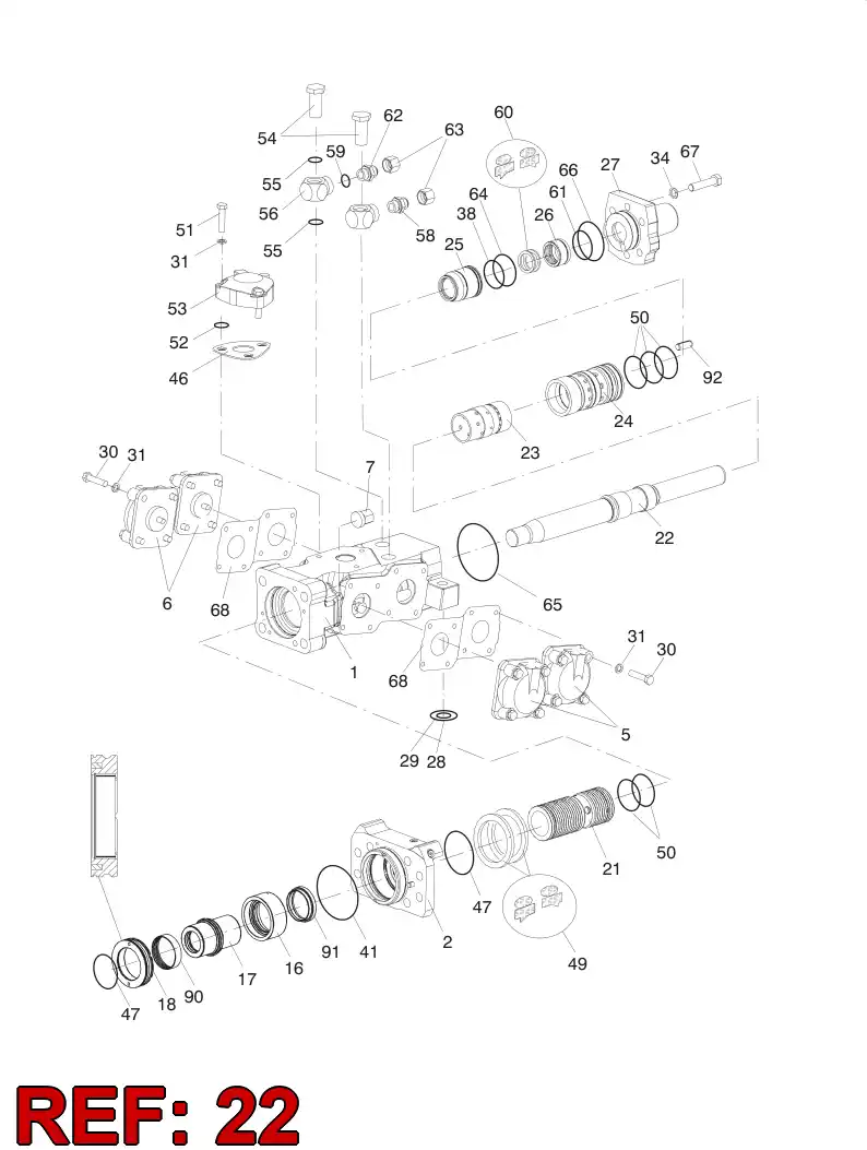 30294728 302 947 28 PISTON - Sandvik Technical Drawing