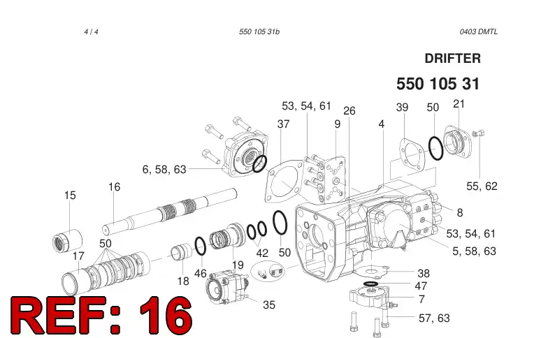30296468 302 964 68 PISTON - Sandvik Technical Drawing