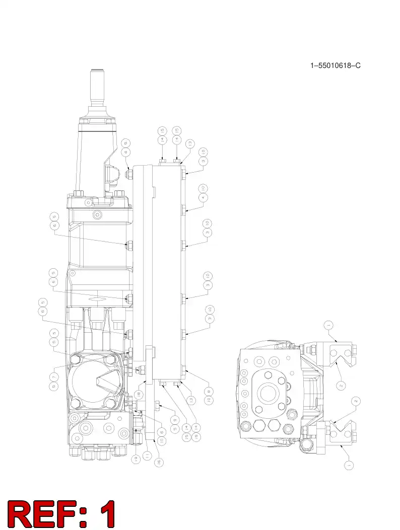 30299518 302 995 18 SLIDE PIECE BODY HDXX - Sandvik Technical Drawing