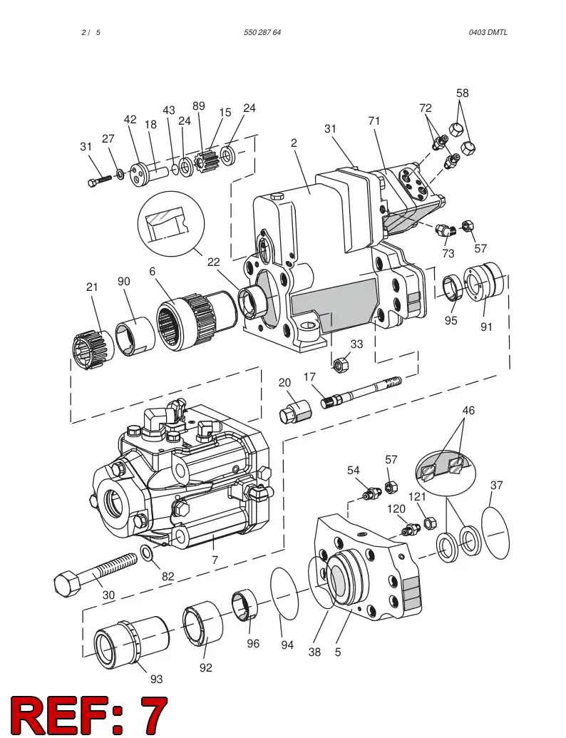 30300061 303 000 61 POWER EXTRACTOR - Sandvik Technical Drawing