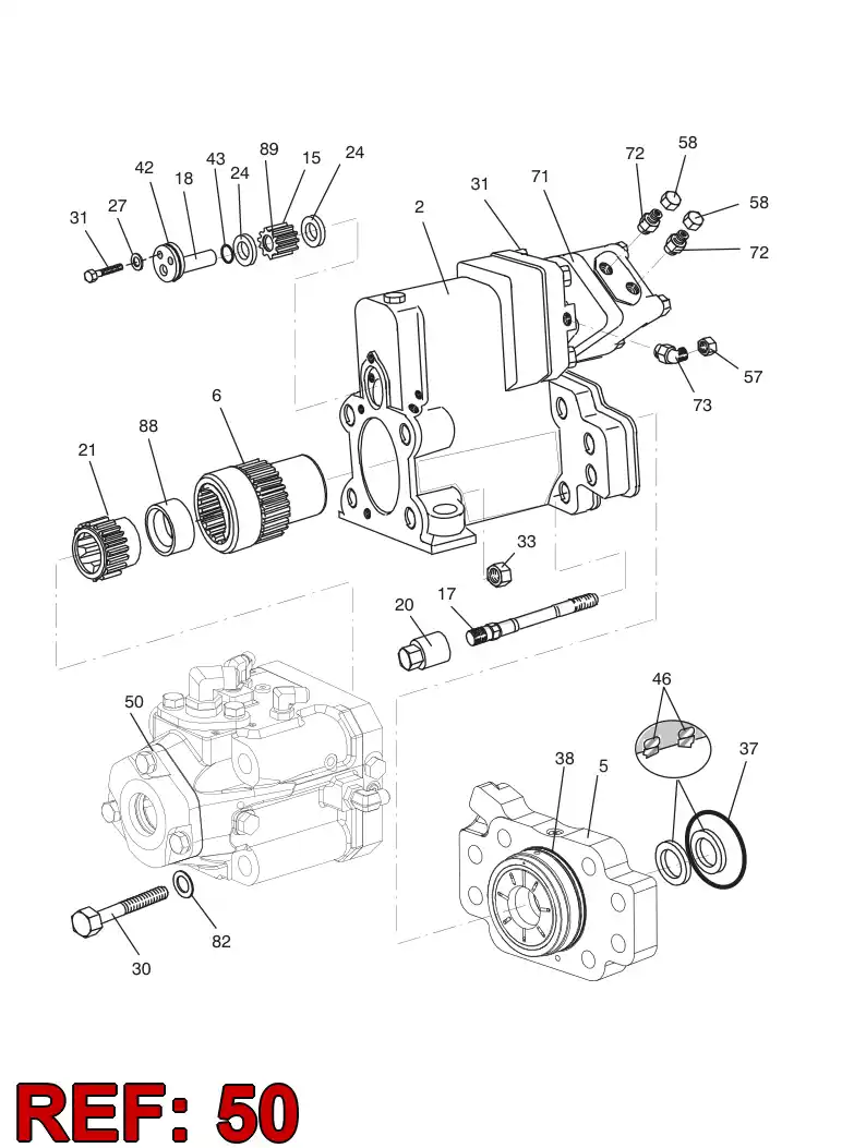 30300064 303 000 64 POWER EXTRACTOR - Sandvik Technical Drawing