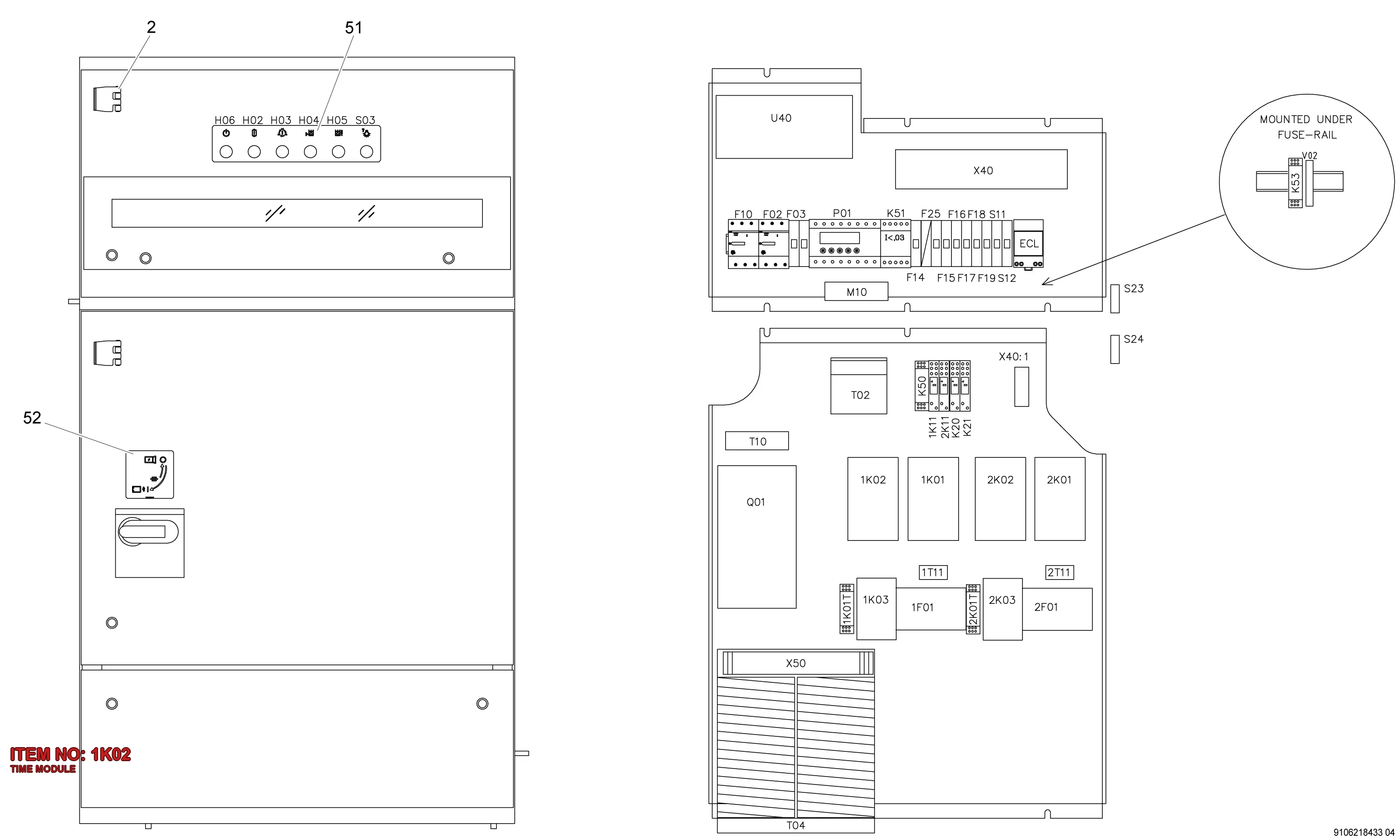 3035 3313 97 TIME MODULE - Technical Drawing