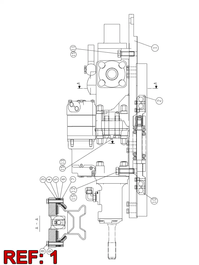 30380648 303 806 48 DRILL CARRIAGE - Sandvik Technical Drawing