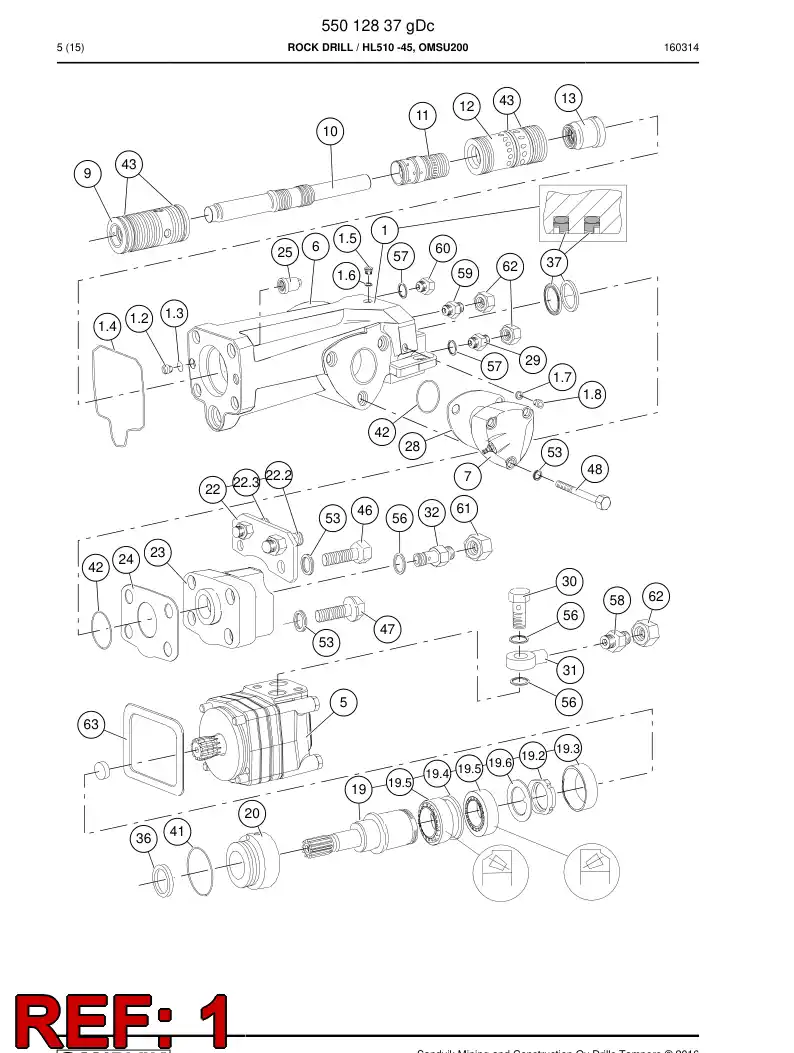 30383418a 303 834 18a CHASSI - Sandvik Technical Drawing