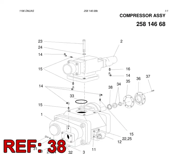 30809248 308 092 48 PROTECTION RING - Sandvik Technical Drawing