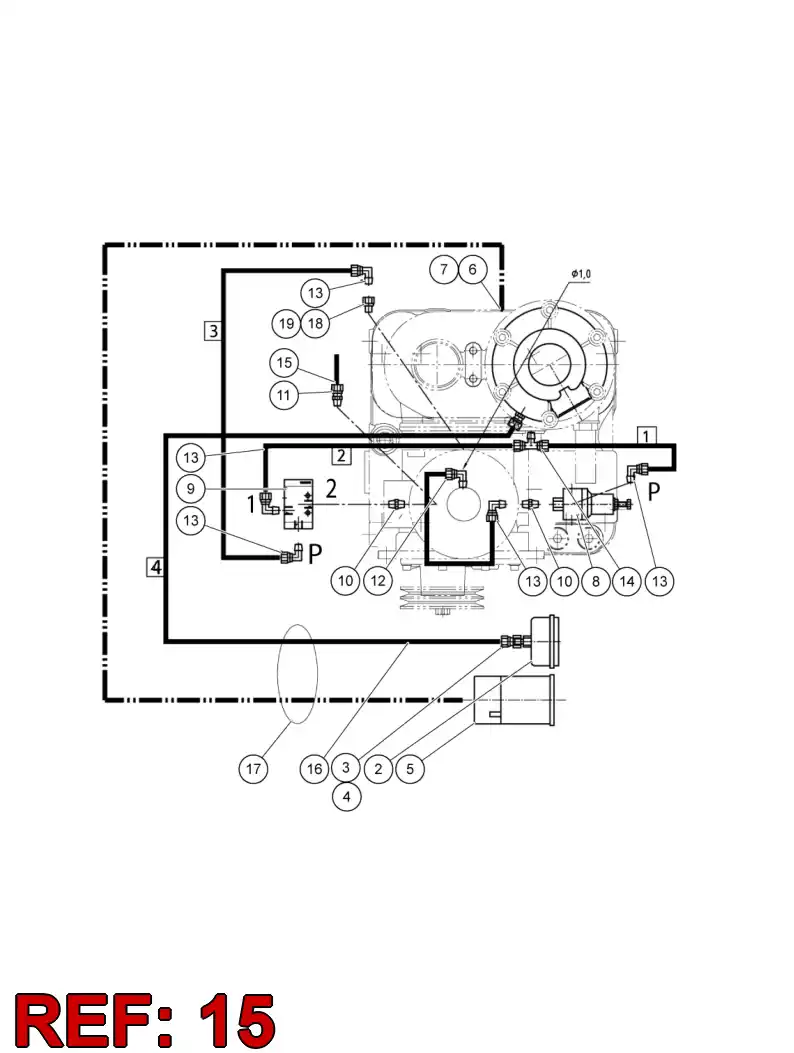 30895408 308 954 08 THROTTLING DEVICE - Sandvik Technical Drawing