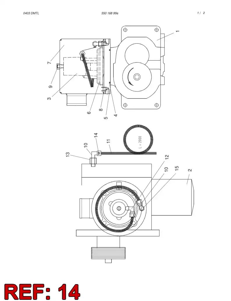 30895538 308 955 38 ORIFICE ADAPTER - Sandvik Technical Drawing