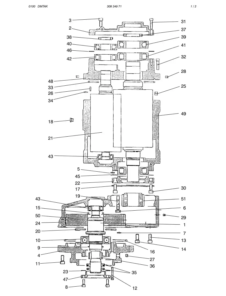 30930002 309 300 02 SEAL KIT - Sandvik Technical Drawing