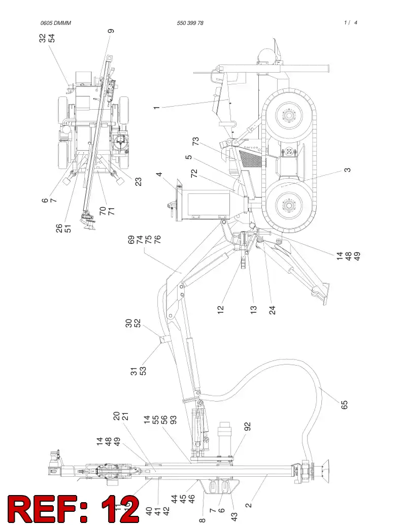 31112558 311 125 58 SUPPORT FOR REMOTE COTROL BOX - Sandvik Technical Drawing