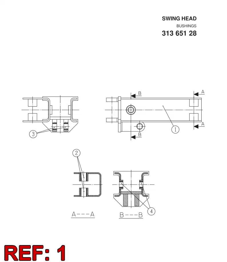 31125898 311 258 98 TILT - Sandvik Technical Drawing