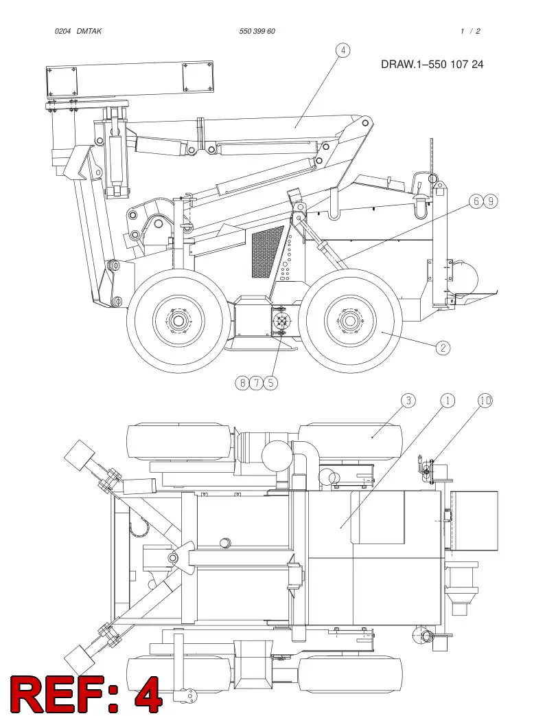31126518 311 265 18 BOOM ASSEMBLY - Sandvik Technical Drawing