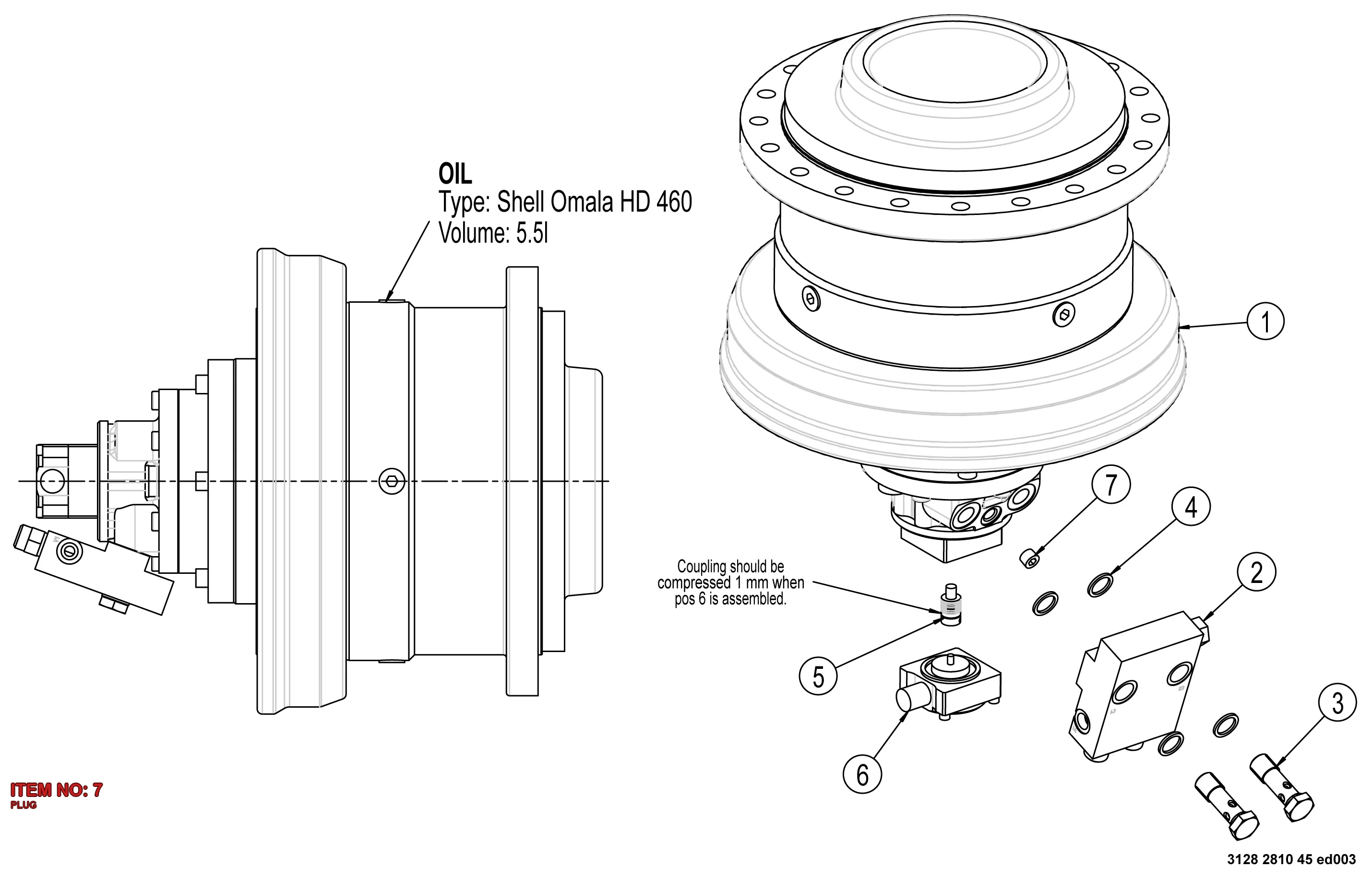 3115 1460 00 – PIPE PLUG - Technical Drawing