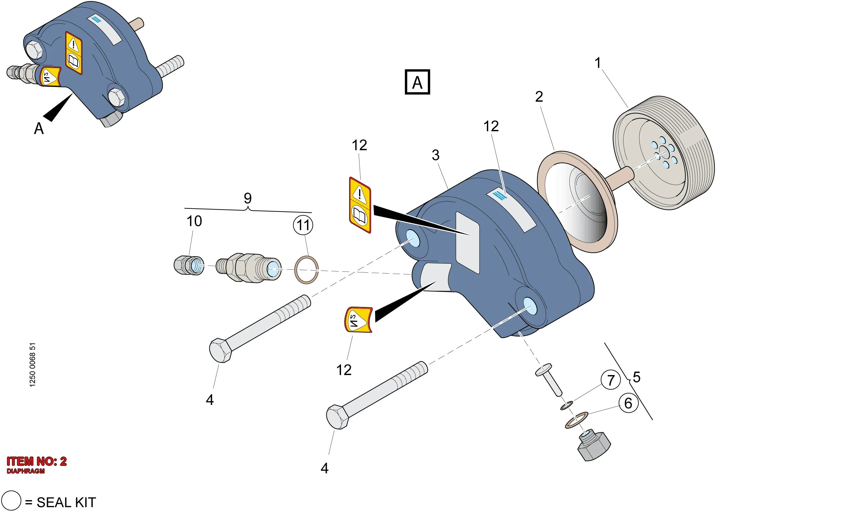 3115 1822 01 DIAPHRAGM - Technical Drawing