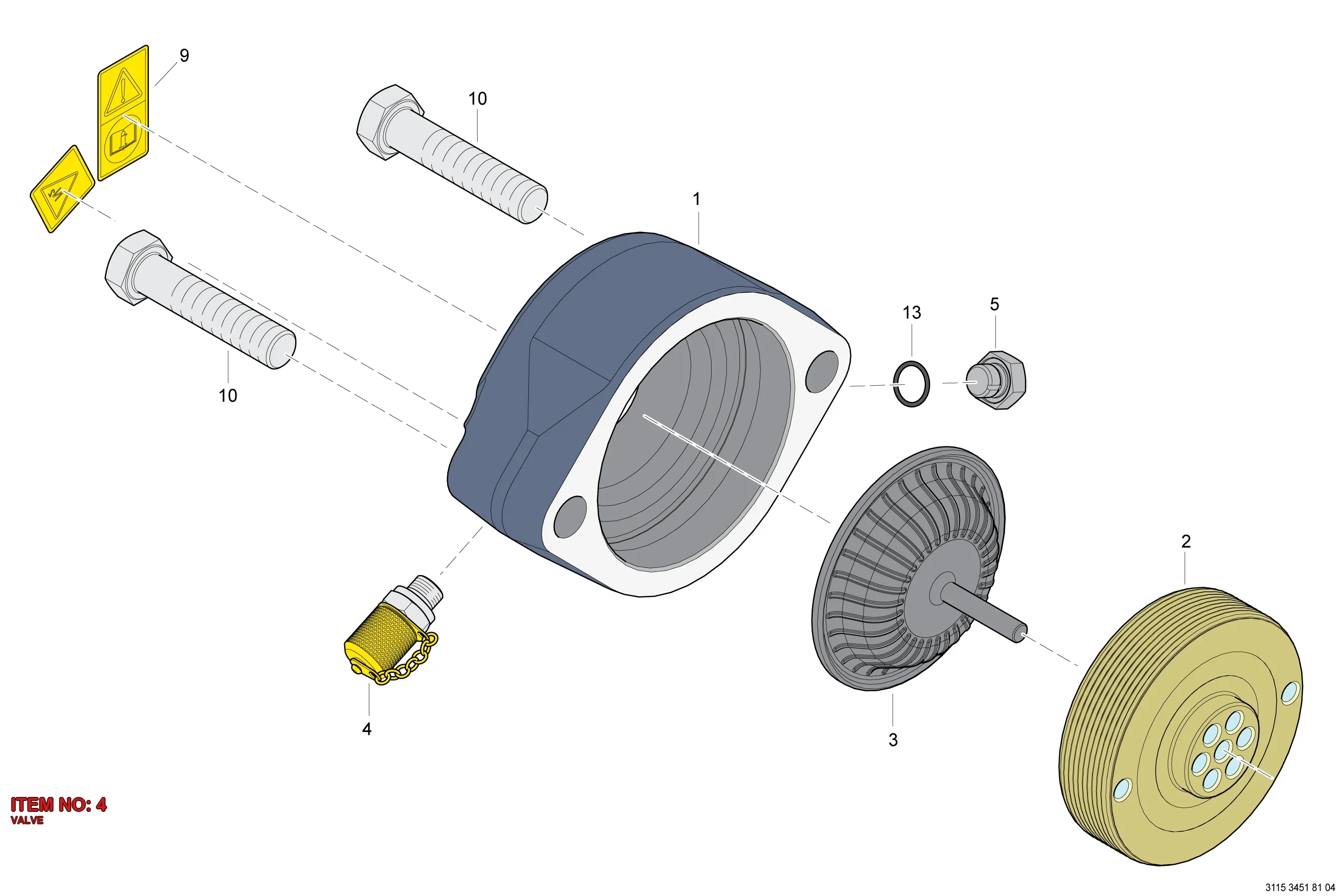 3115 3768 00 VALVE - Technical Drawing