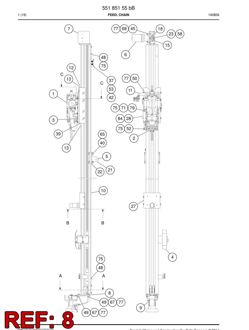 31225368c 312 253 68c BRACKET - Sandvik Technical Drawing