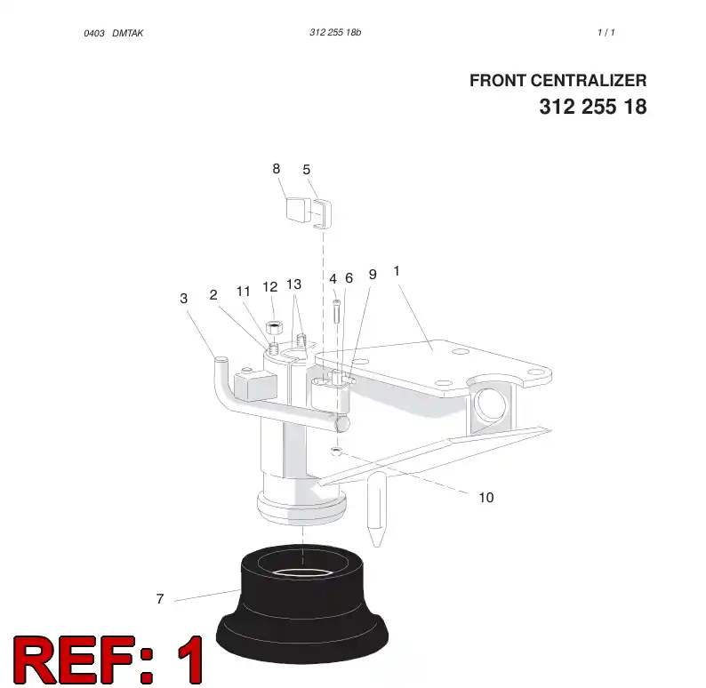 31225498 312 254 98 FRAME - Sandvik Technical Drawing
