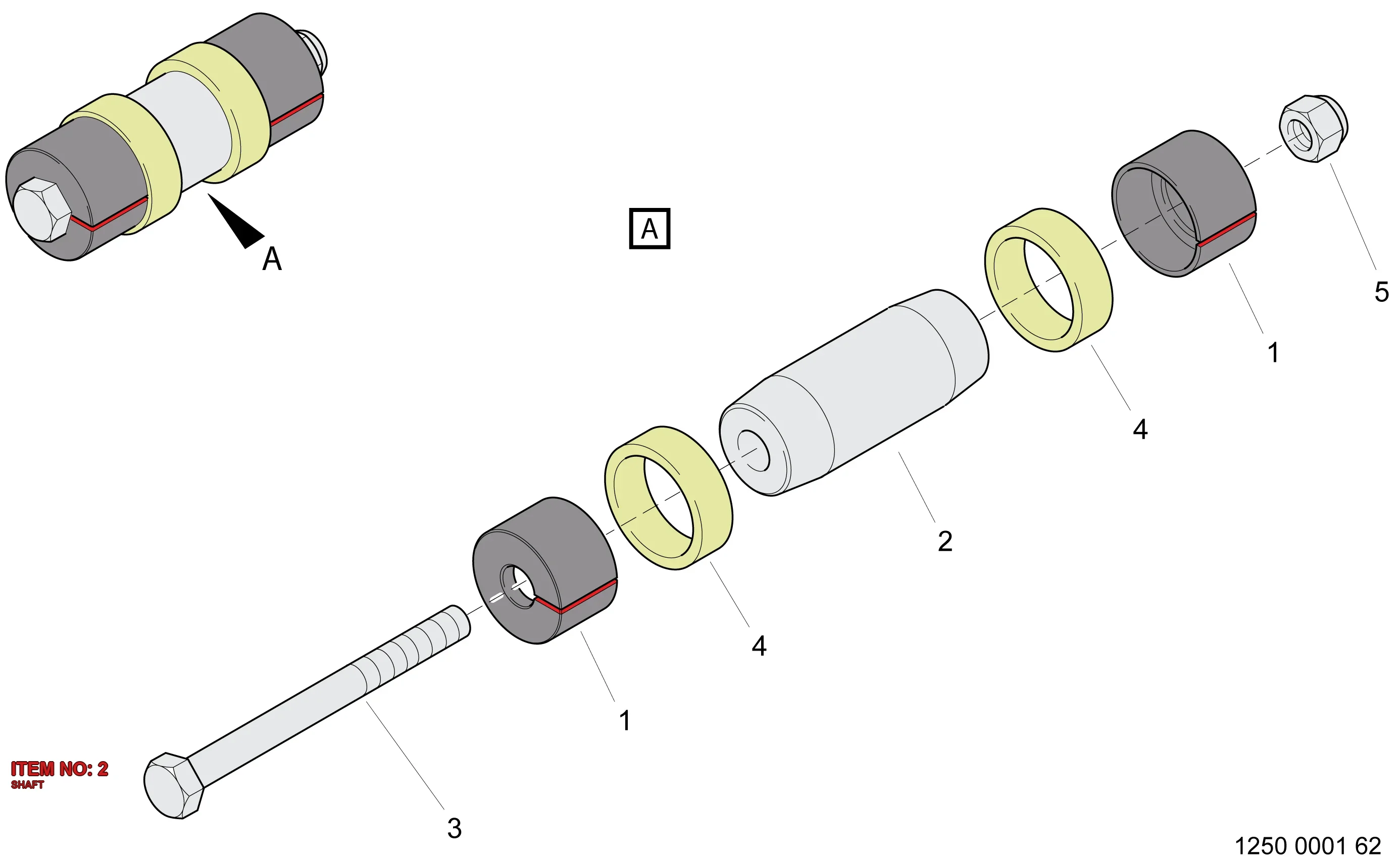 3125 1983 00 SHAFT - Technical Drawing