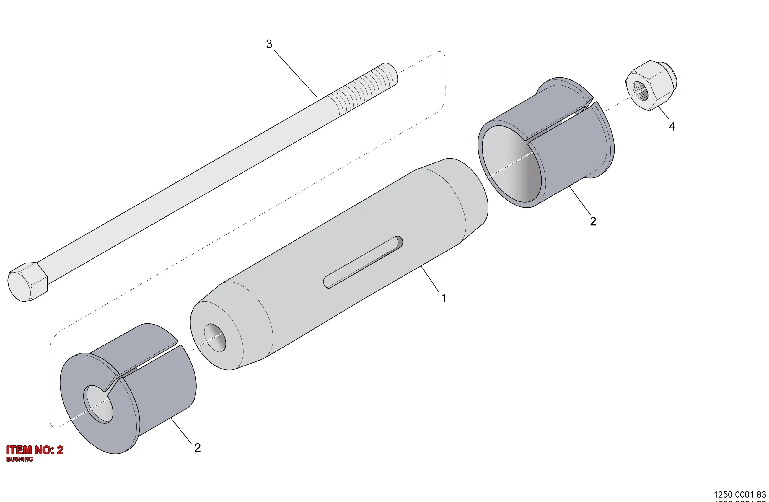 3125 2179 00 BUSHING - Technical Drawing