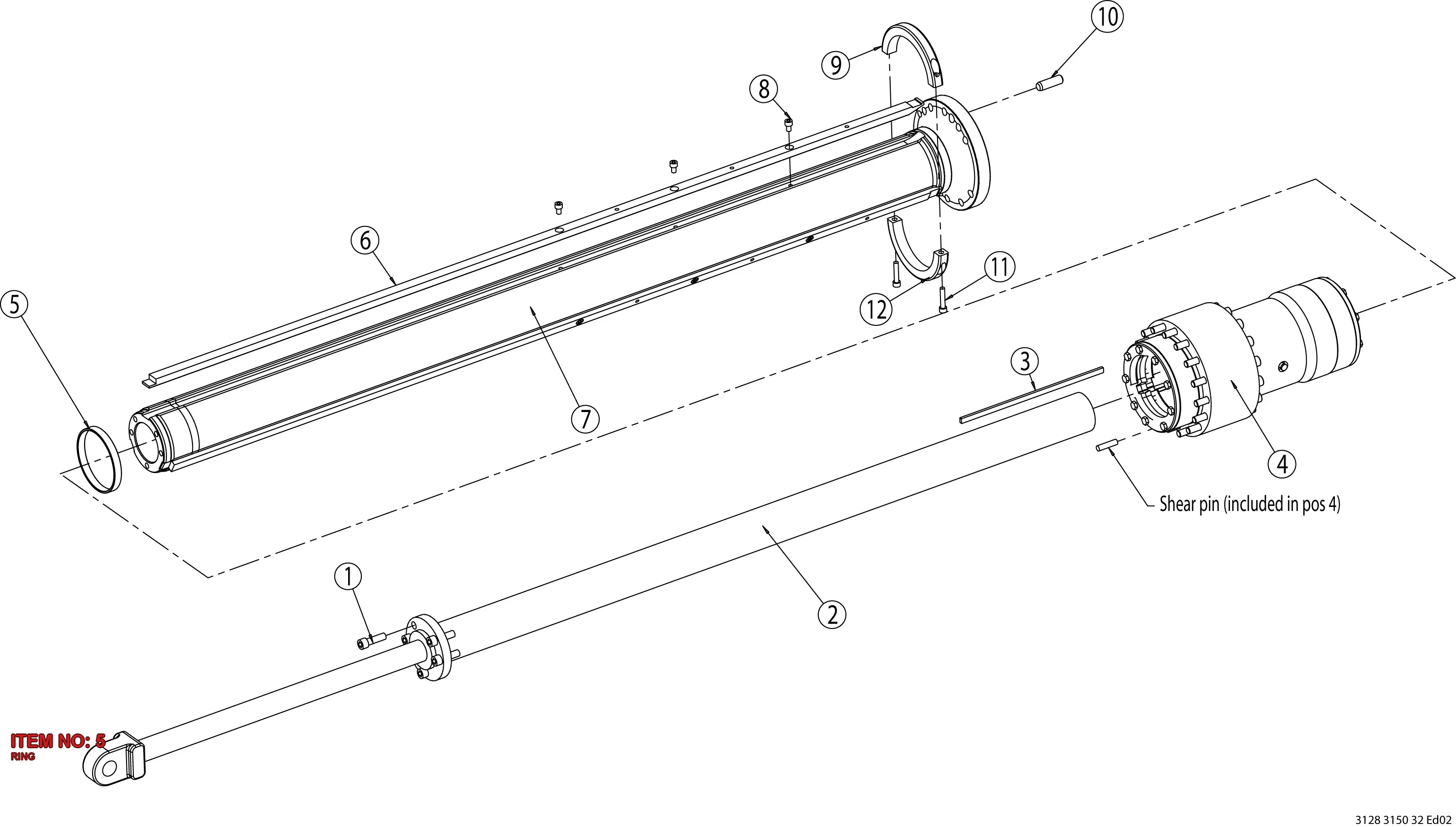 3125 4974 00 RING - Technical Drawing