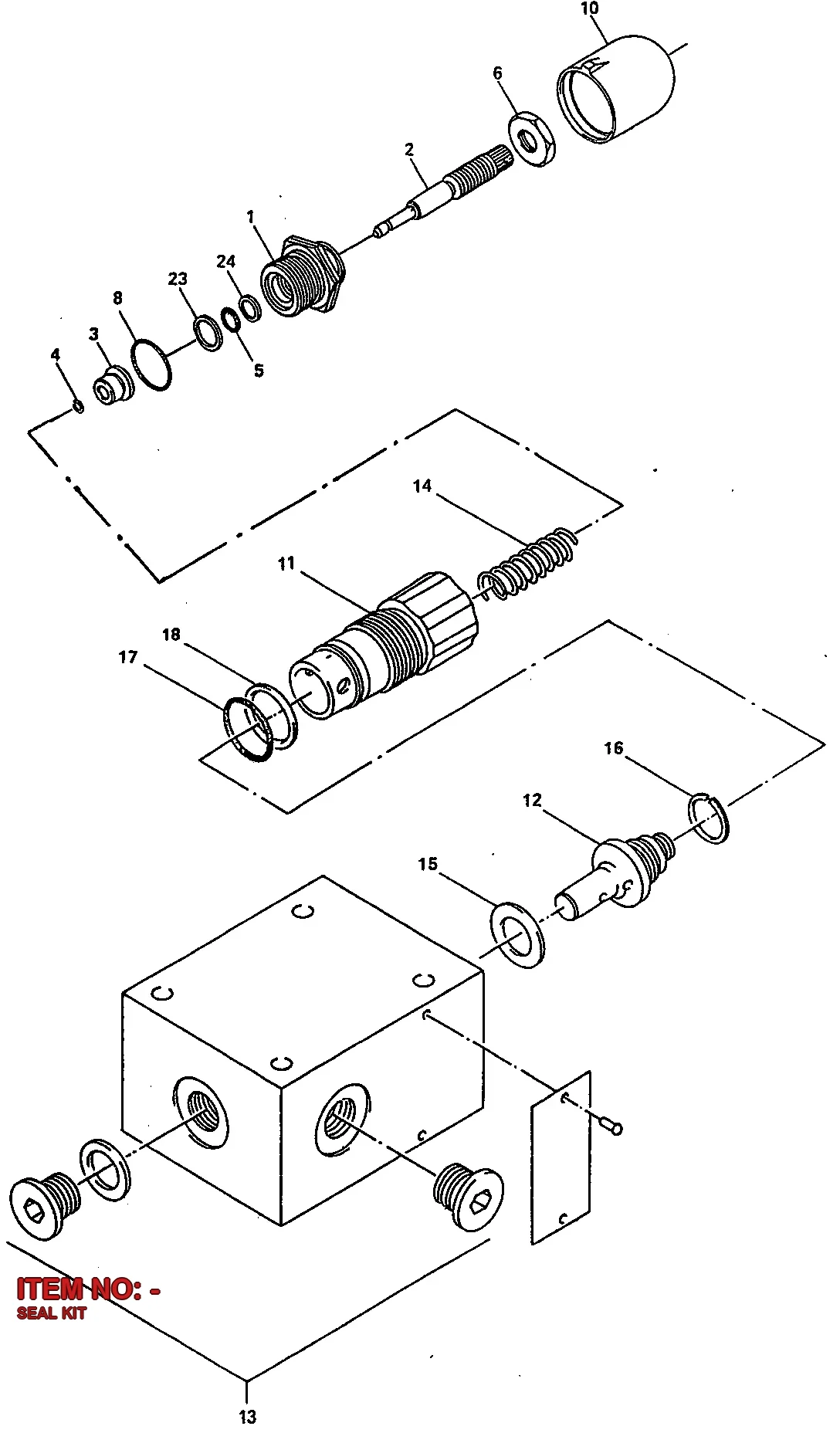 3125 5662 80 SEAL KIT - Technical Drawing