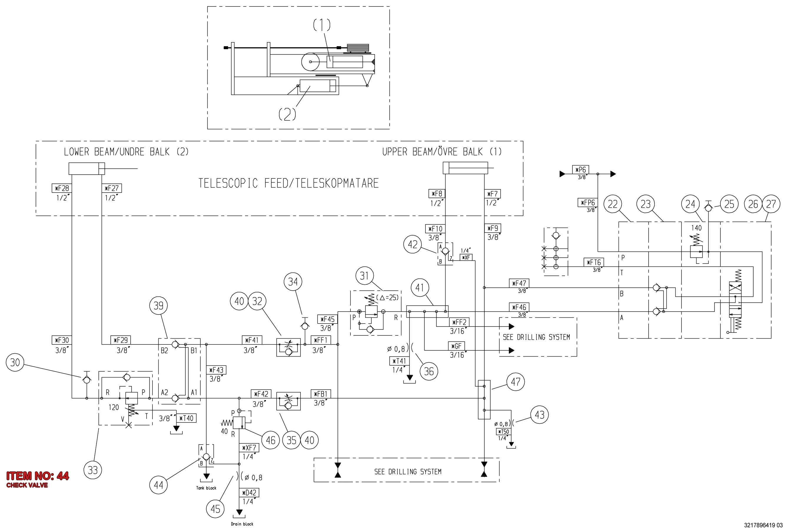 3125 9004 01 CHECK VALVE - Technical Drawing