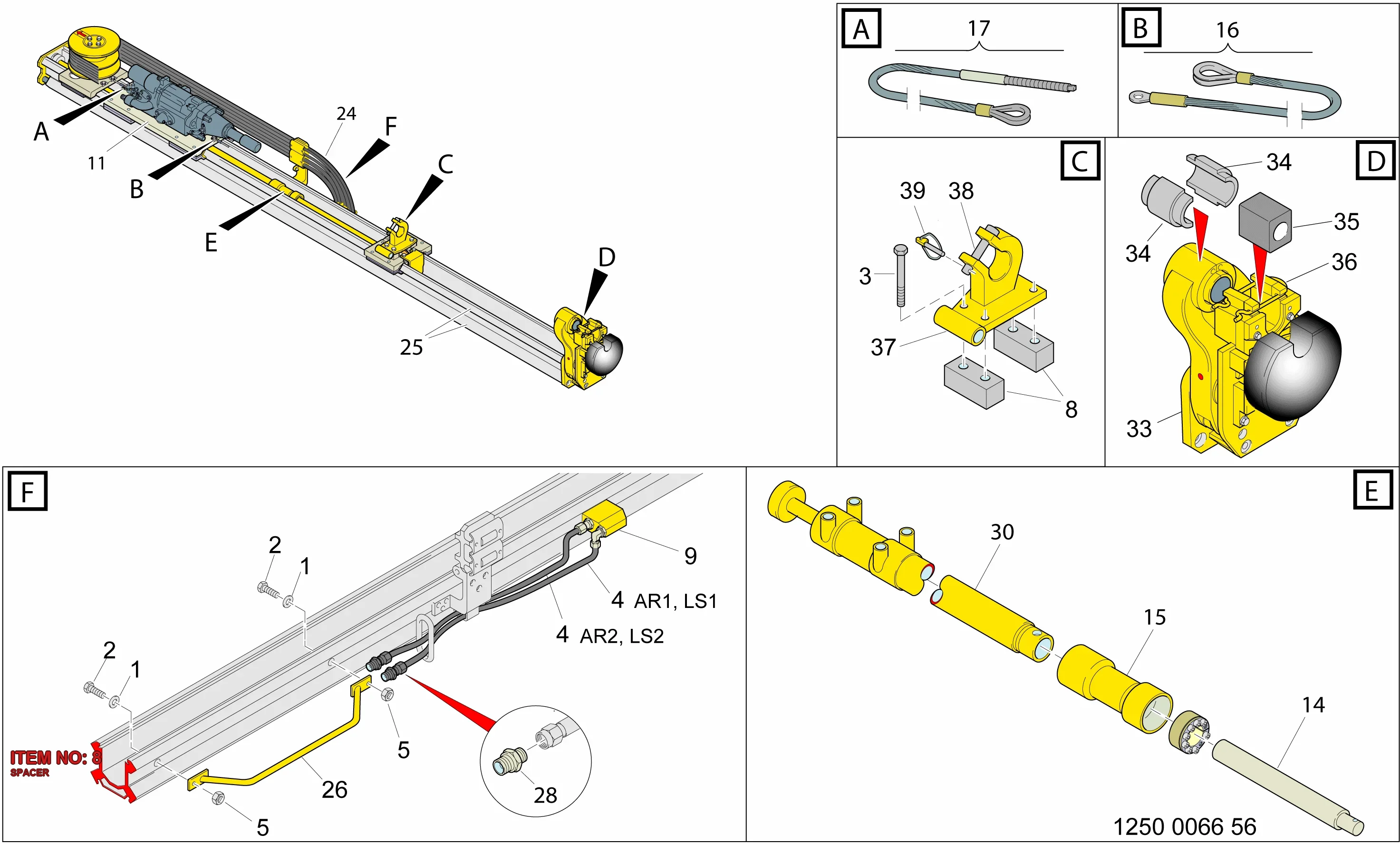 3128 0691 00 SPACER - Technical Drawing