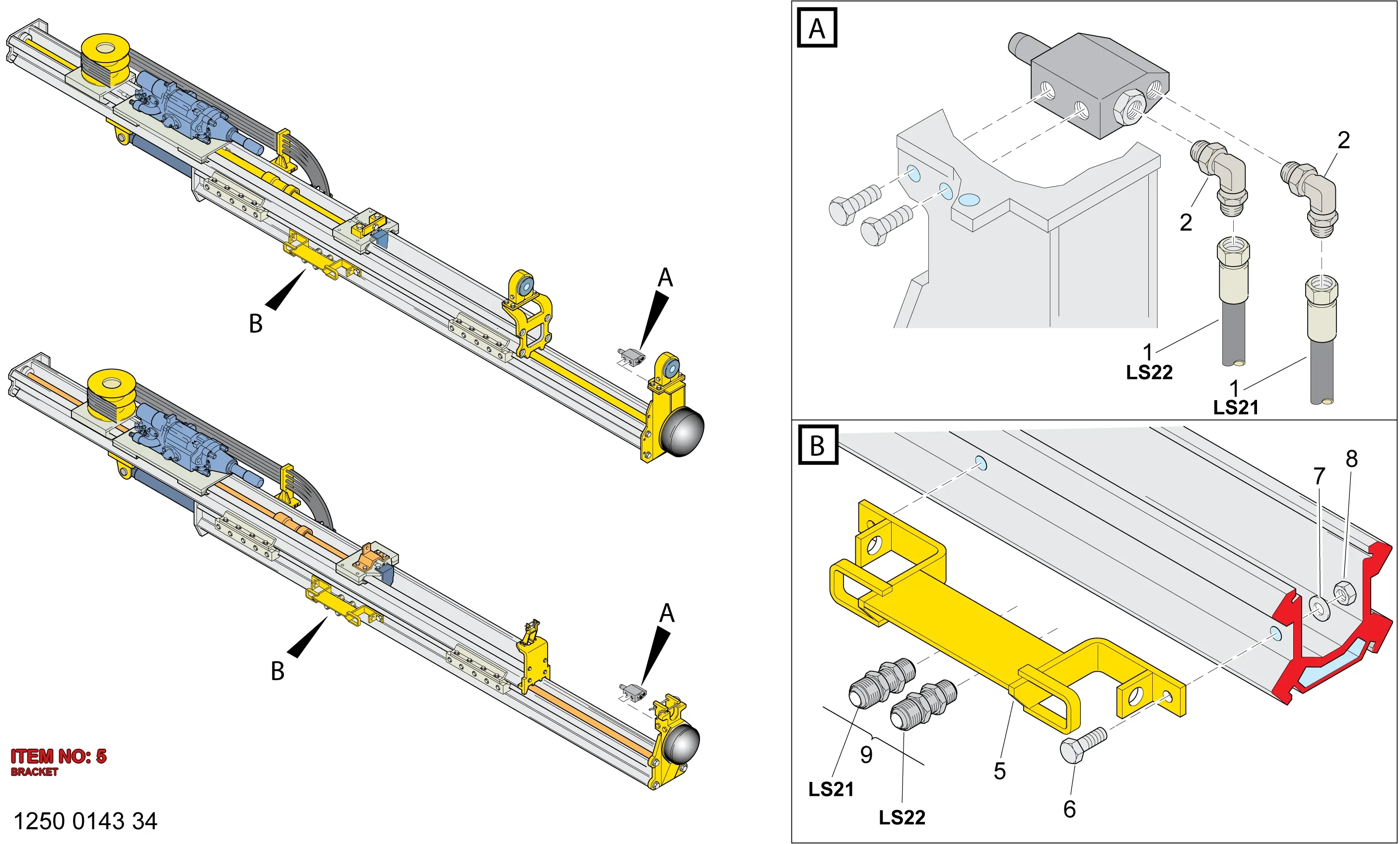 3128 0785 69 BRACKET - Technical Drawing
