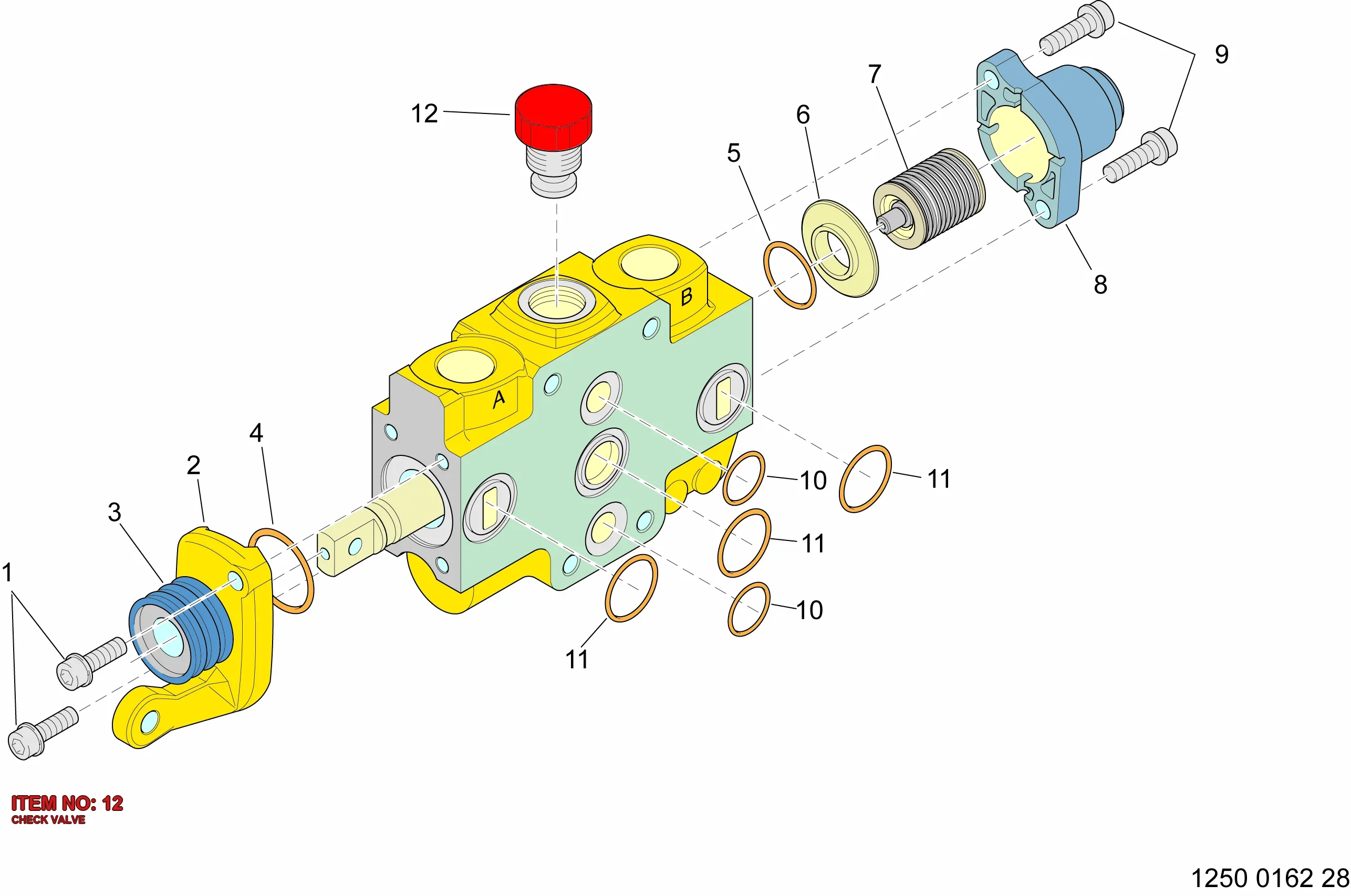 3128 2091 05 CHECK VALVE - Technical Drawing