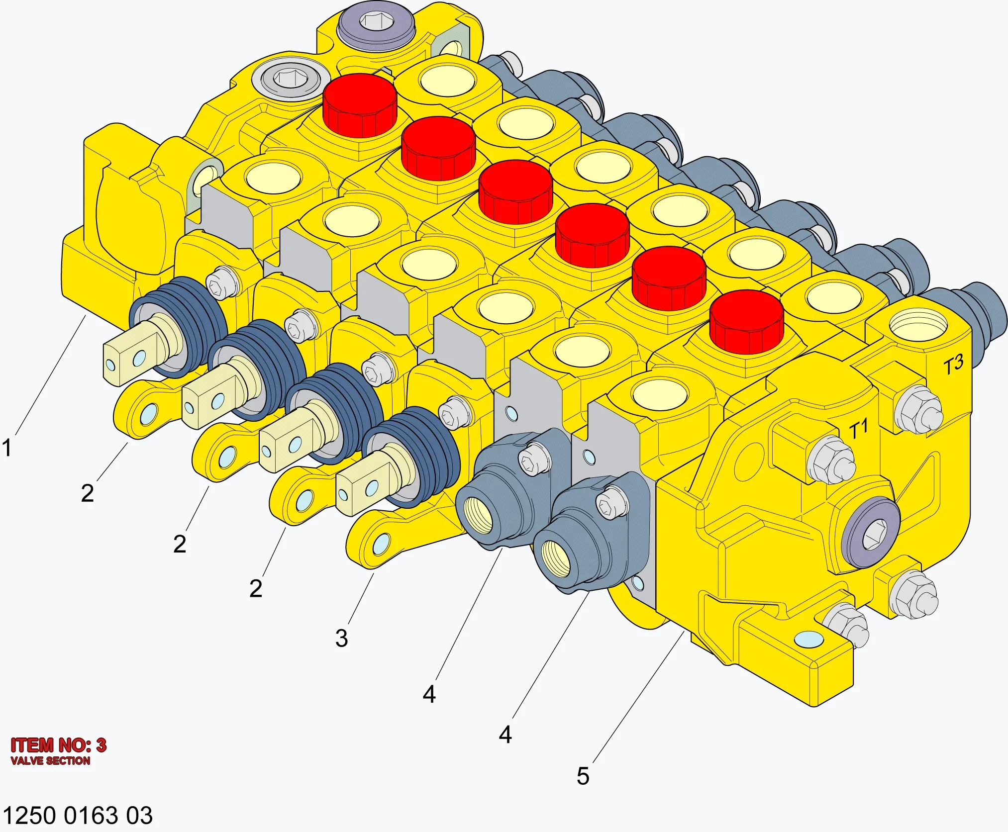 3128 2091 21 VALVE SECTION - Technical Drawing
