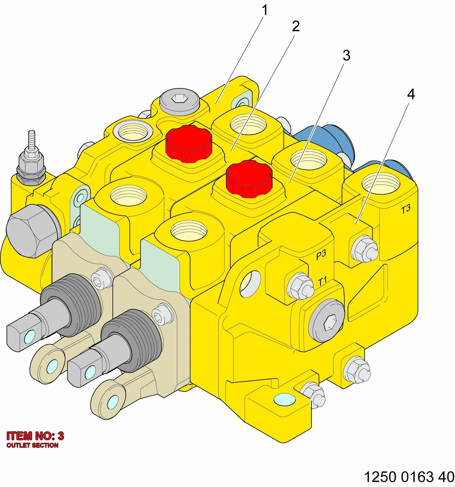 3128 2091 24 OUTLET SECTION - Technical Drawing