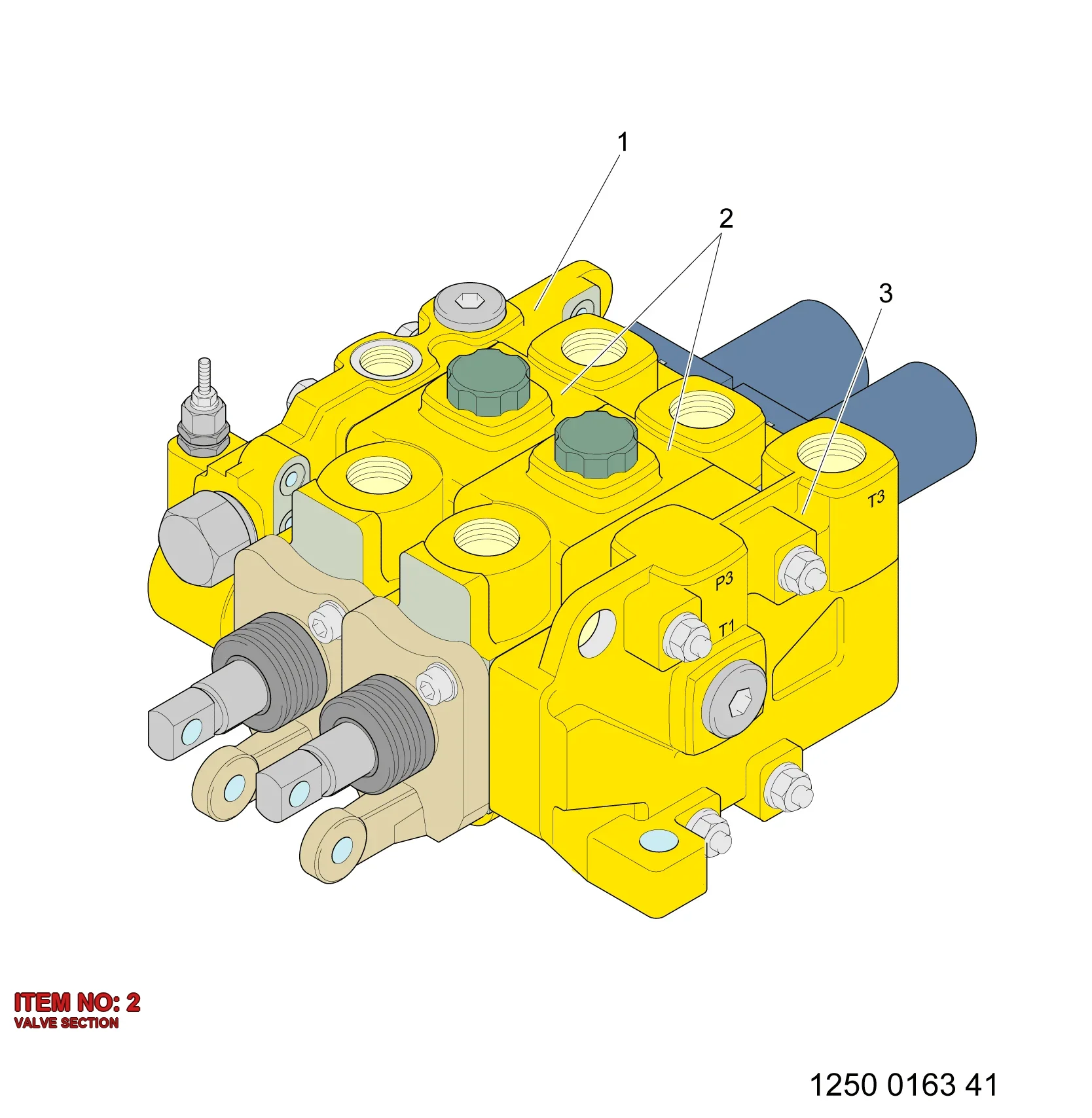 3128 2091 27 VALVE SECTION - Technical Drawing