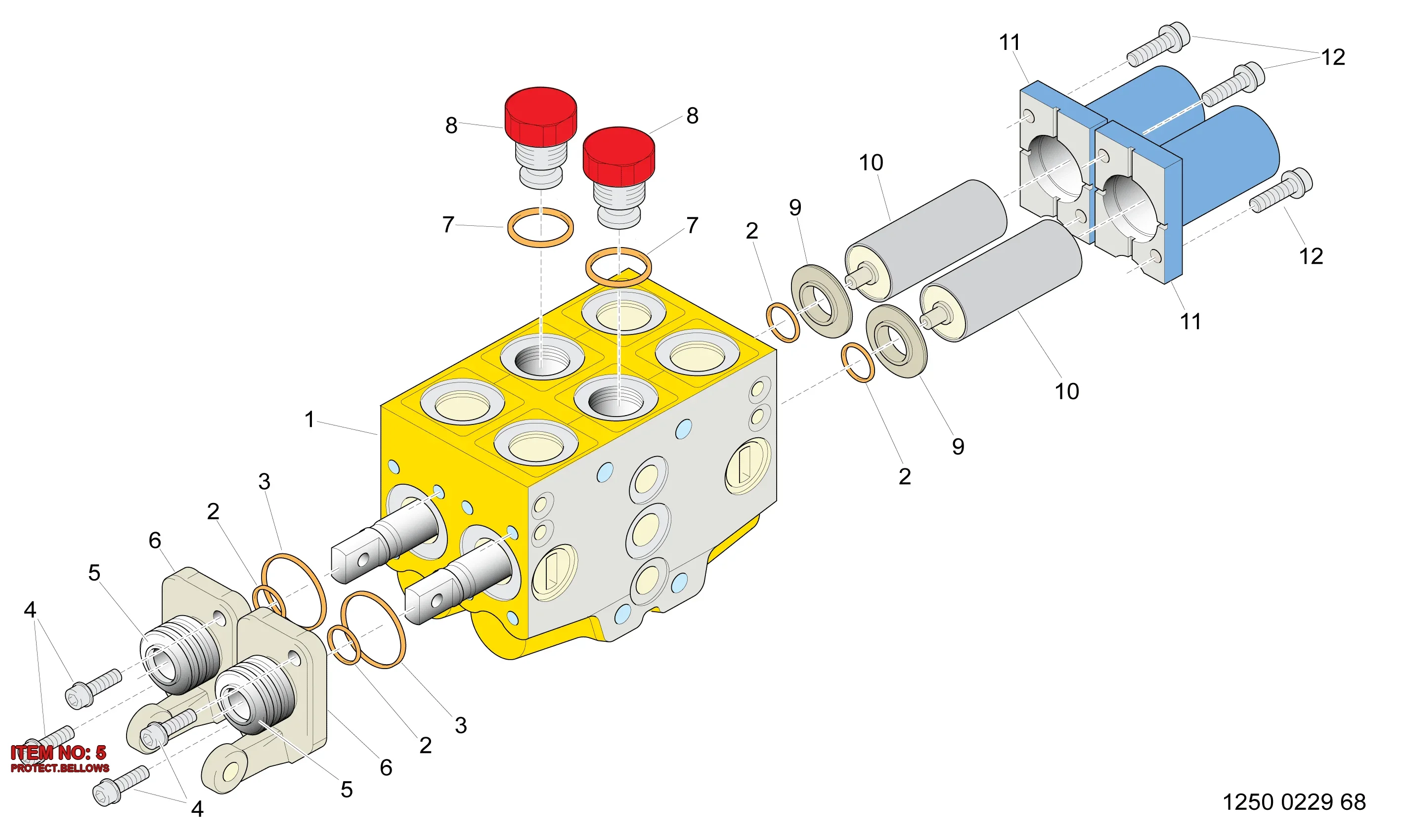 3128 2091 49 PROTECT.BELLOWS - Technical Drawing