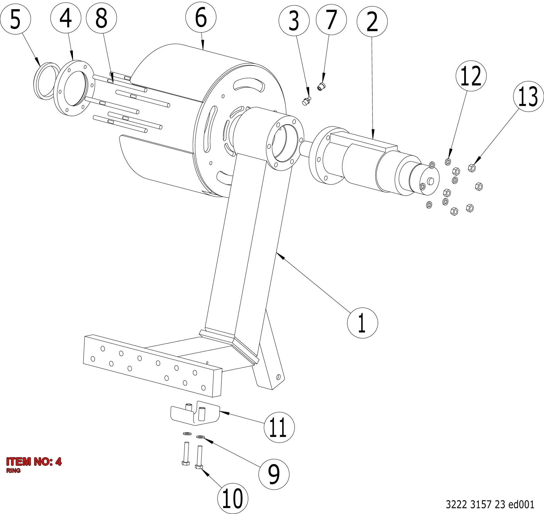 3128 2398 00 RING - Technical Drawing