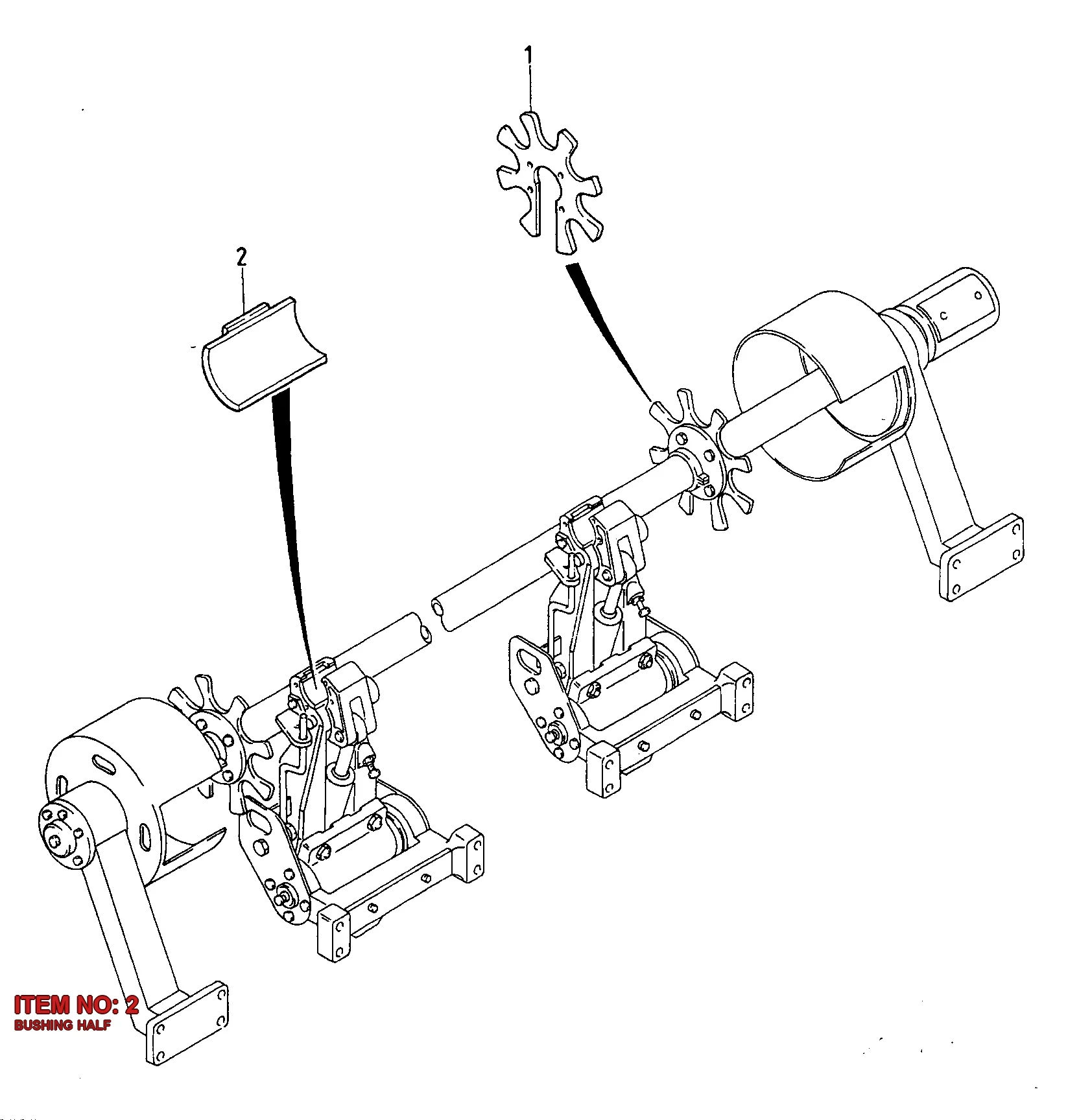 3128 2407 02 BUSHING HALF - Technical Drawing