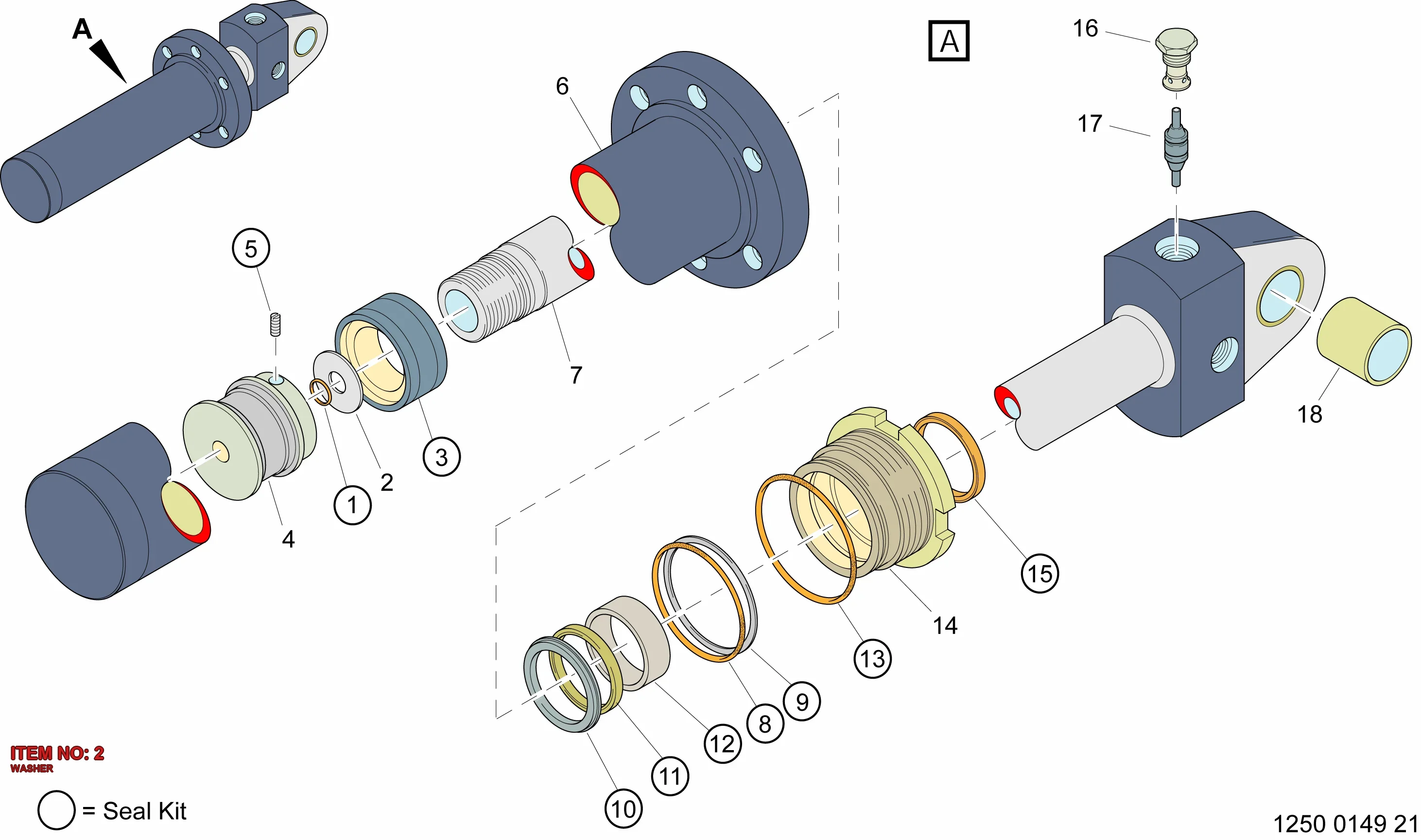 3128 2592 17 WASHER - Technical Drawing