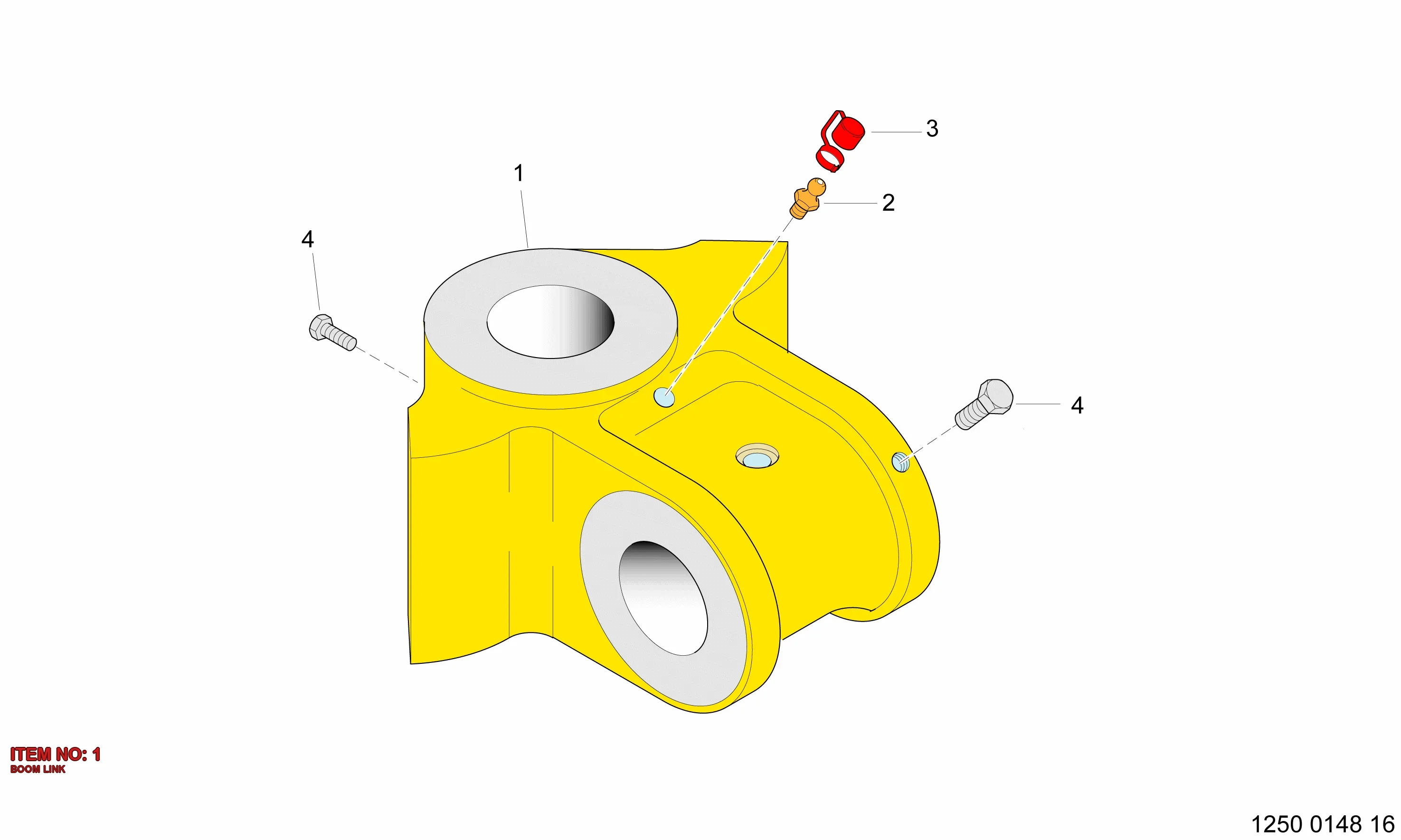 3128 2800 01 BOOM LINK - Technical Drawing